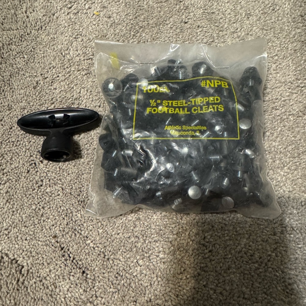 Athletic Specialties Steel-Tipped Football Cleats inserts